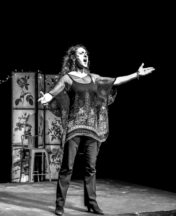 Singing Temo on Stage